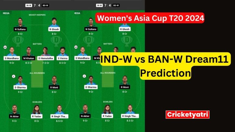 IND-W vs BAN-W Dream11