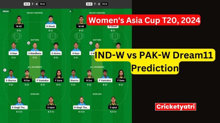 IND-W vs PAK-W Dream11