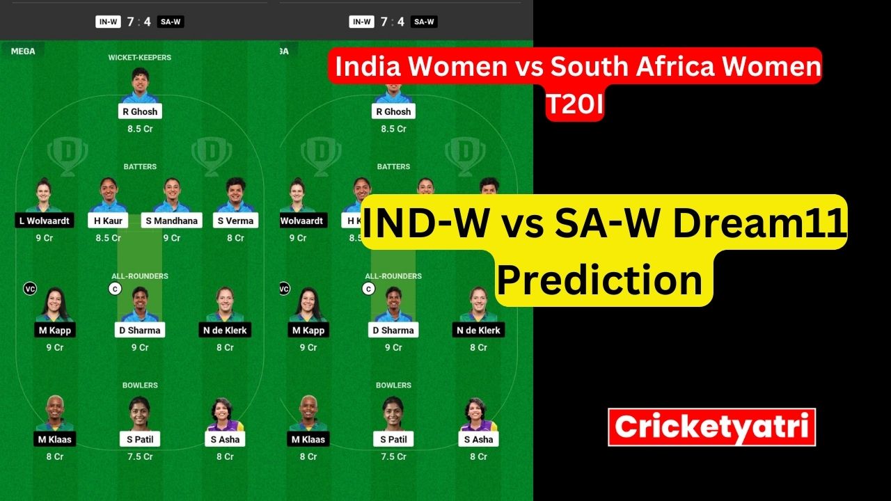 IND-W vs SA-W Dream11