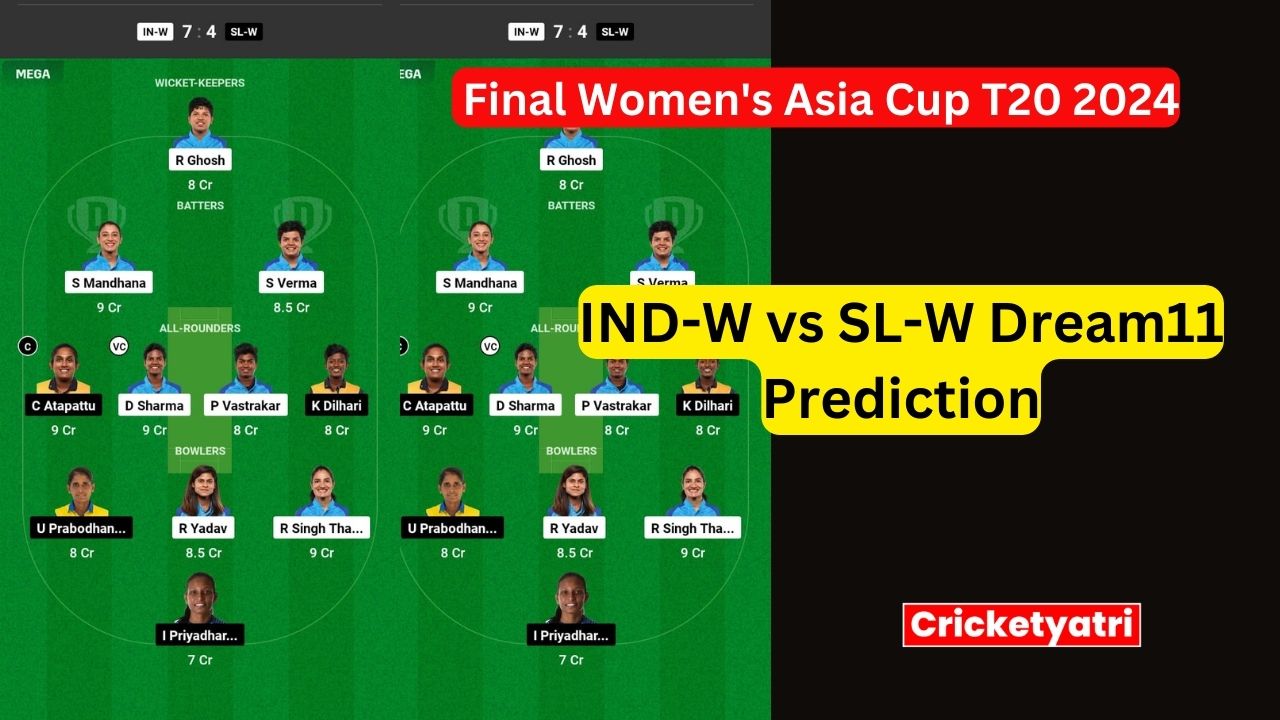 IND-W vs SL-W Dream11