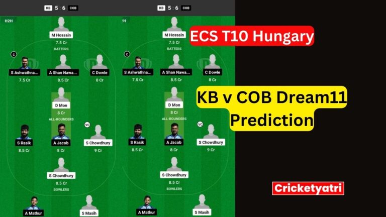 KB v COB Dream11