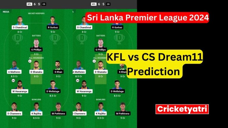 KFL vs CS Dream11