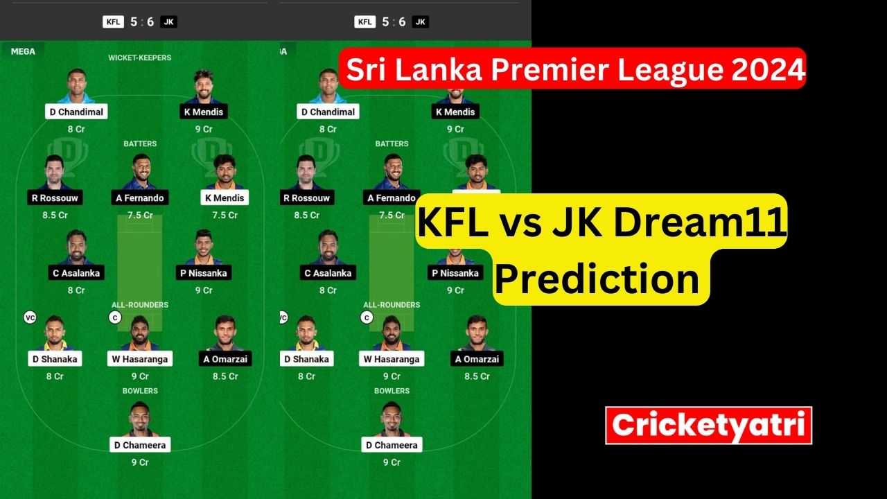 KFL vs JK Dream11