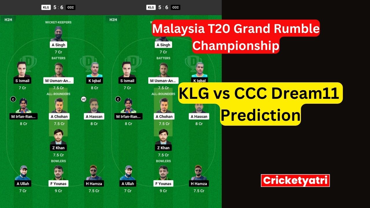 KLG vs CCC Dream11