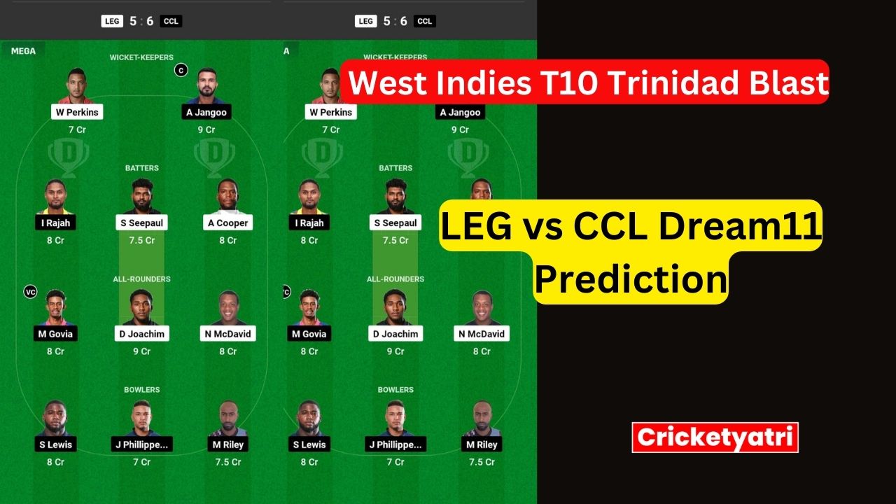 LEG vs CCL Dream11