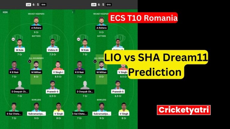 LIO vs SHA Dream11