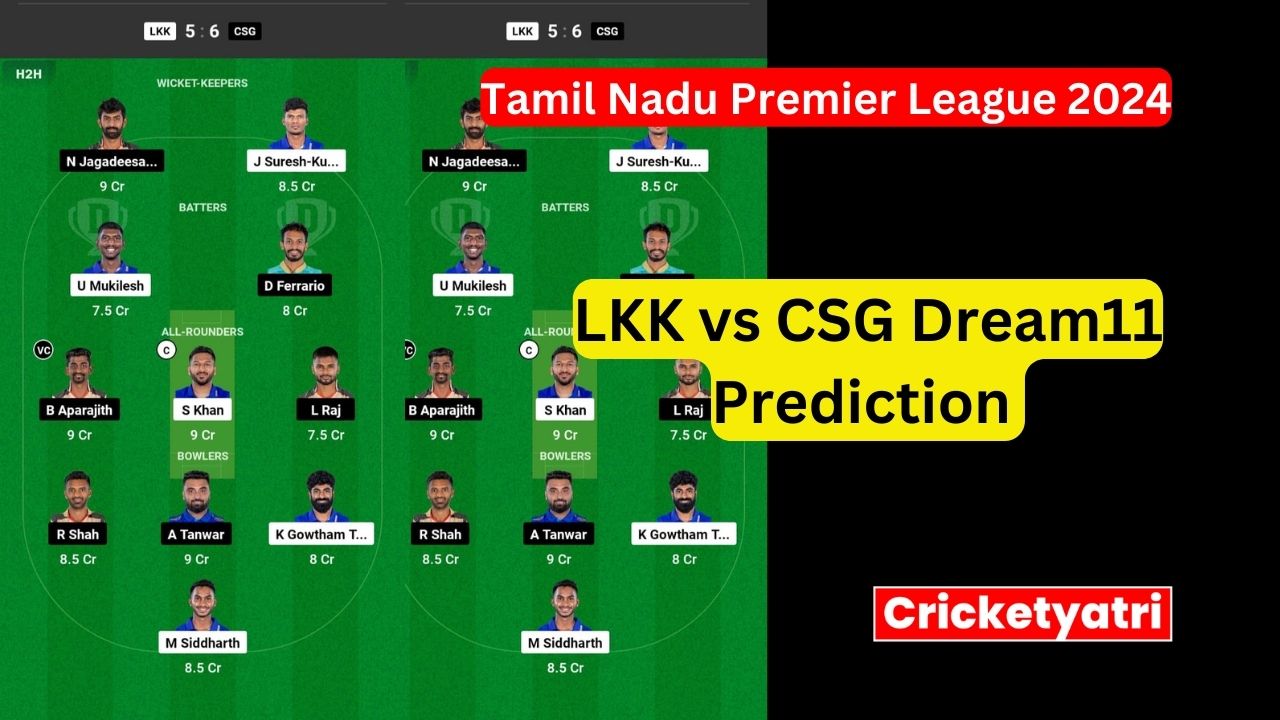 LKK vs CSG Dream11