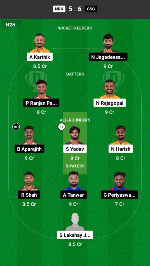 NRK vs CSG Dream11