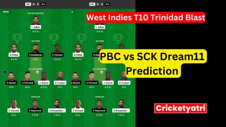 PBC vs SCK Dream11