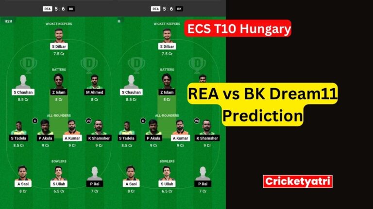 REA vs BK Dream11