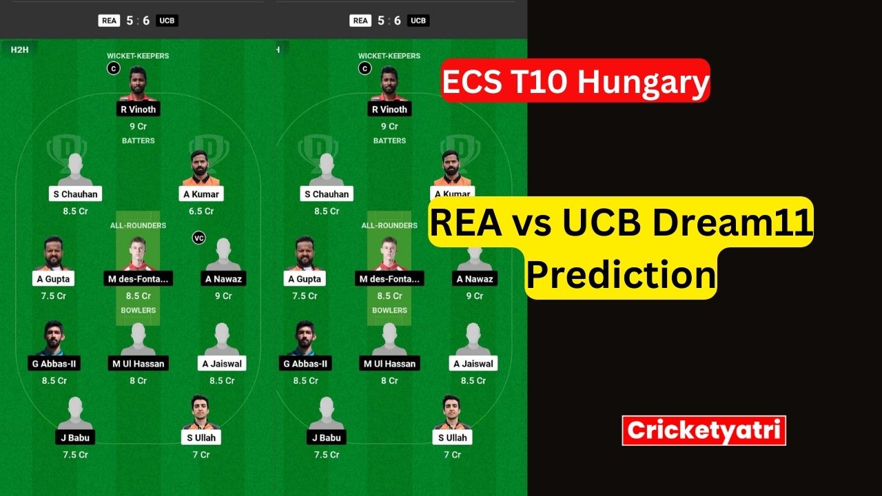 REA vs UCB Dream11