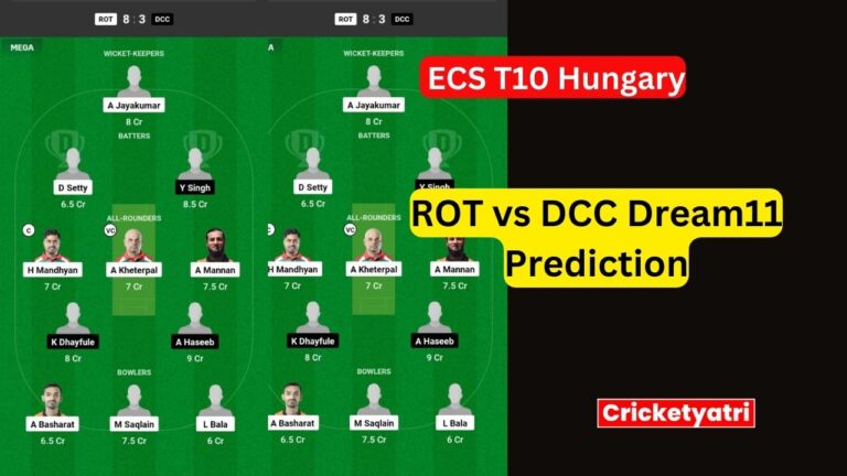 ROT vs DCC Dream11