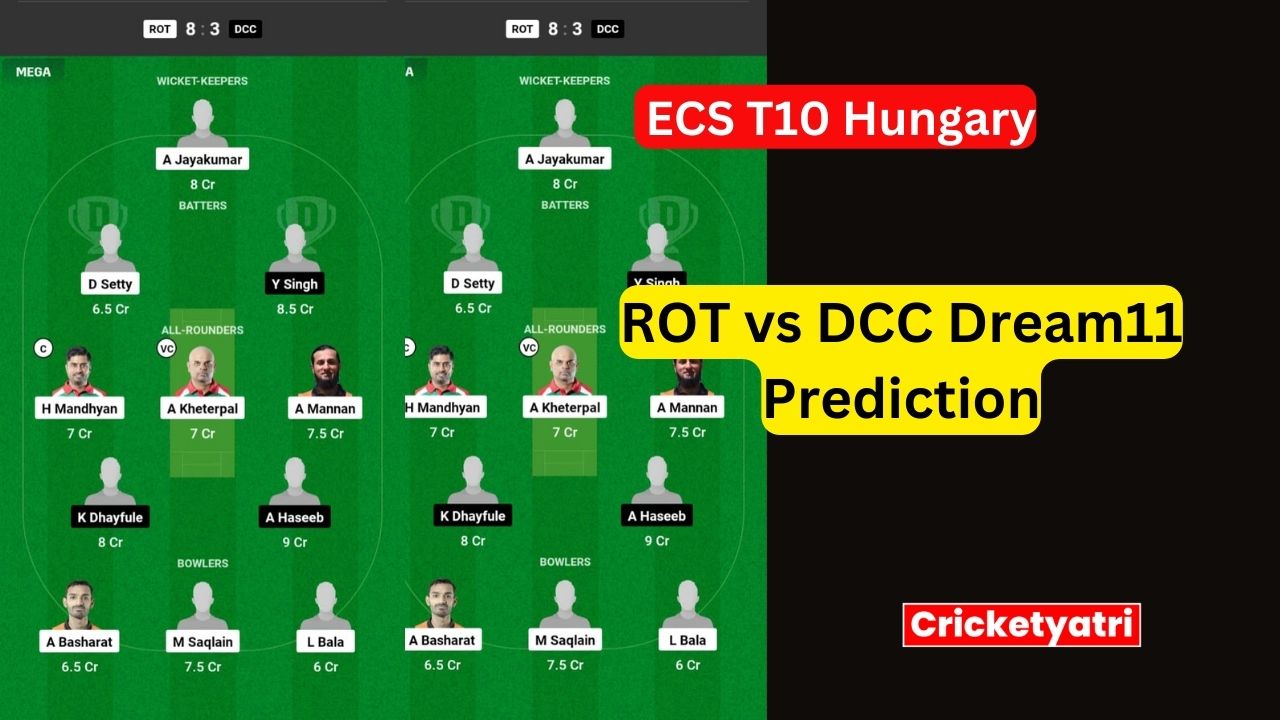 ROT vs DCC Dream11