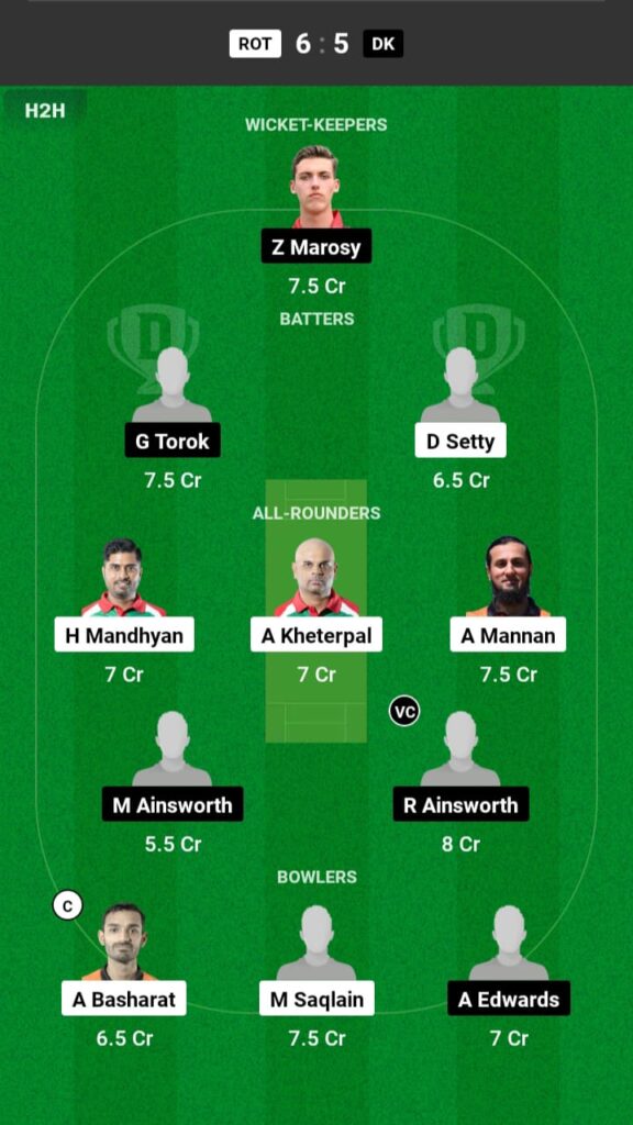 ROT vs DK Dream11