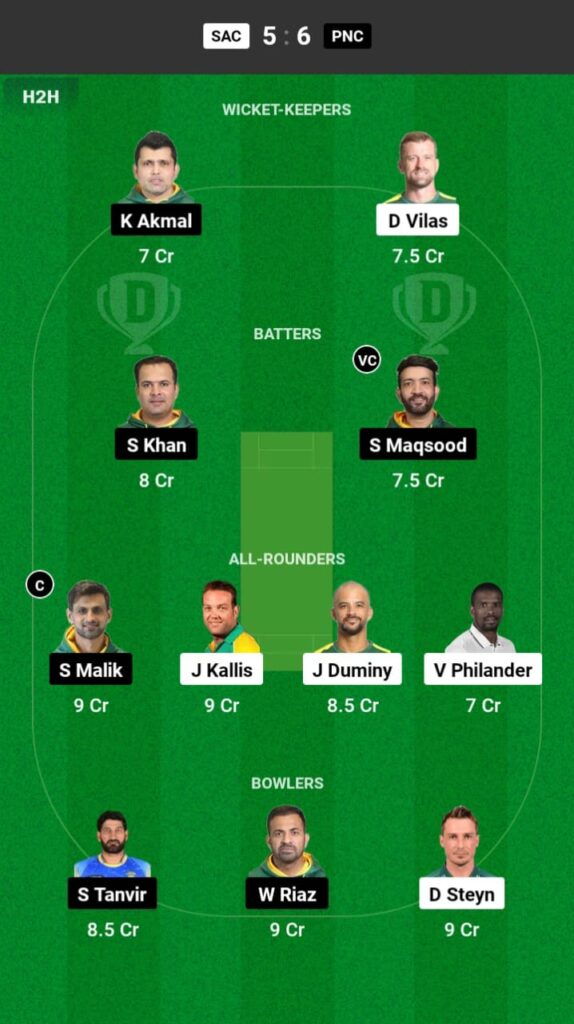 SAC vs PNC Dream11