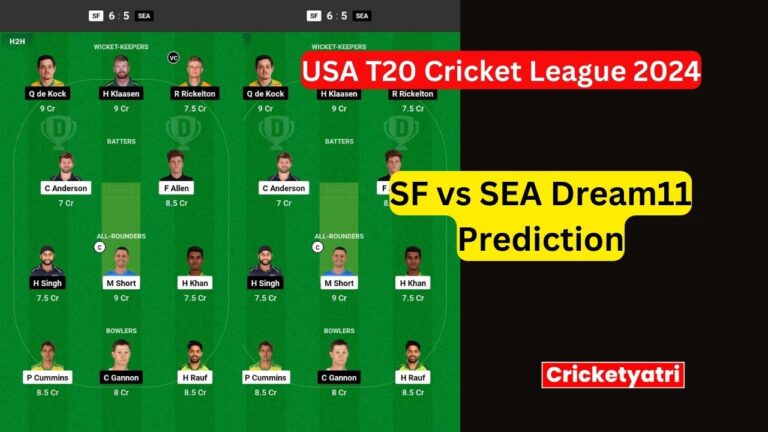 SF vs SEA Dream11