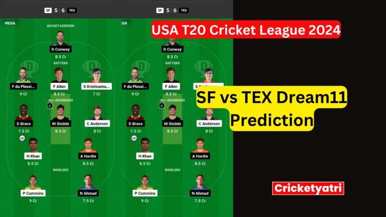 SF vs TEX Dream11