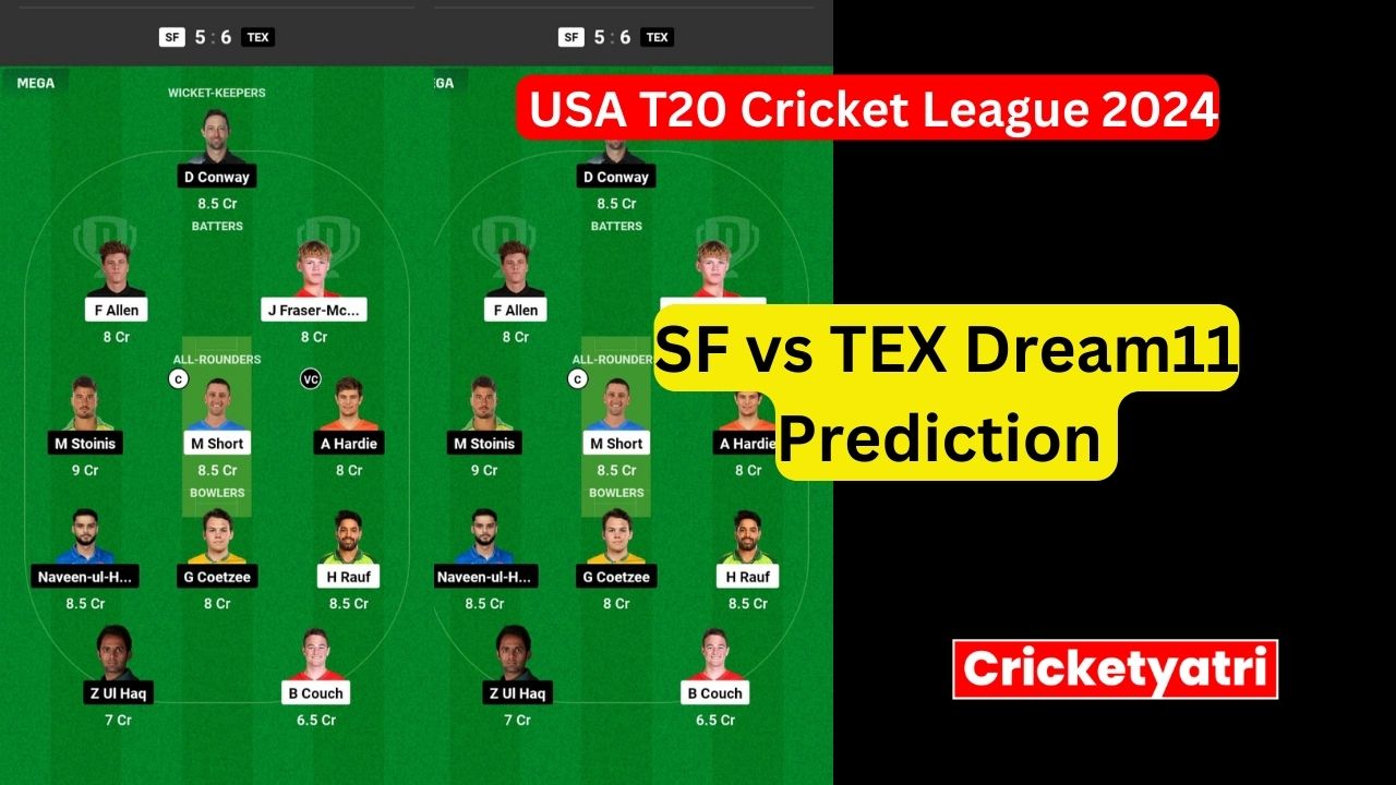 SF vs TEX  Dream11