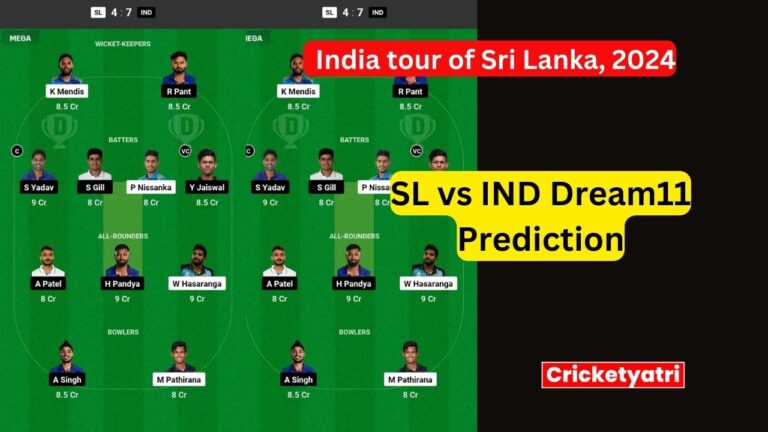 SL vs IND Dream11