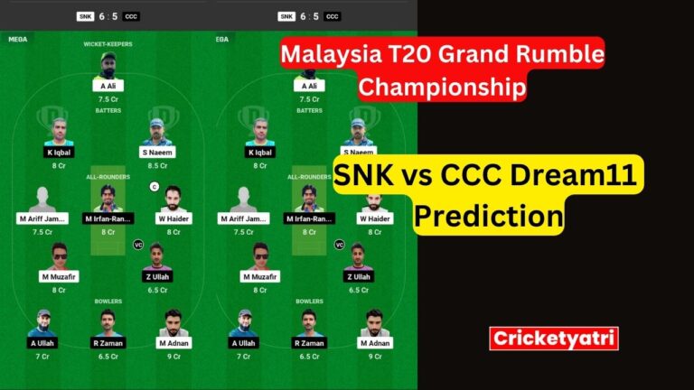 SNK vs CCC Dream11