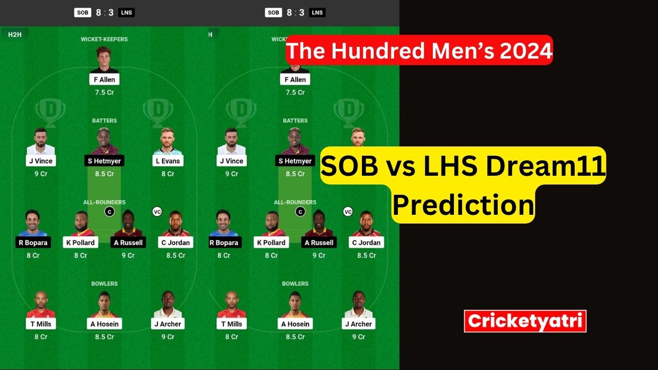 SOB vs LHS Dream11