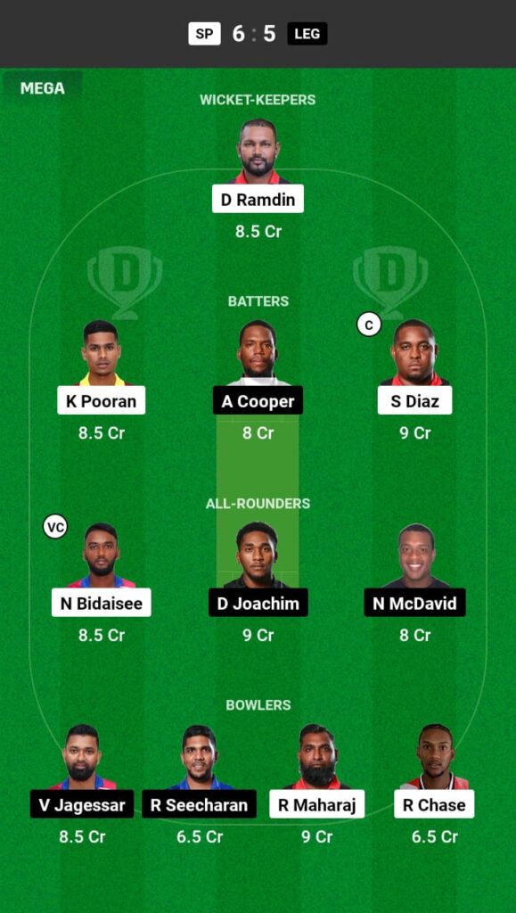 SP vs LEG Dream11 