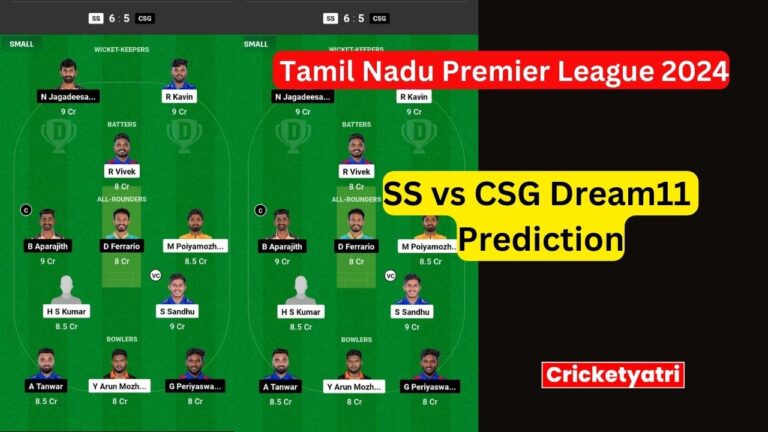 SS vs CSG Dream11SS vs CSG Dream11