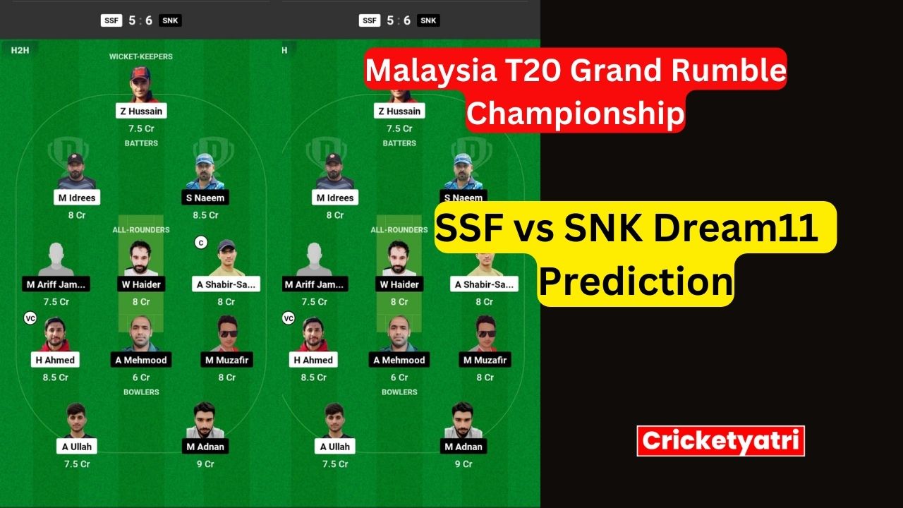 SSF vs SNK Dream11