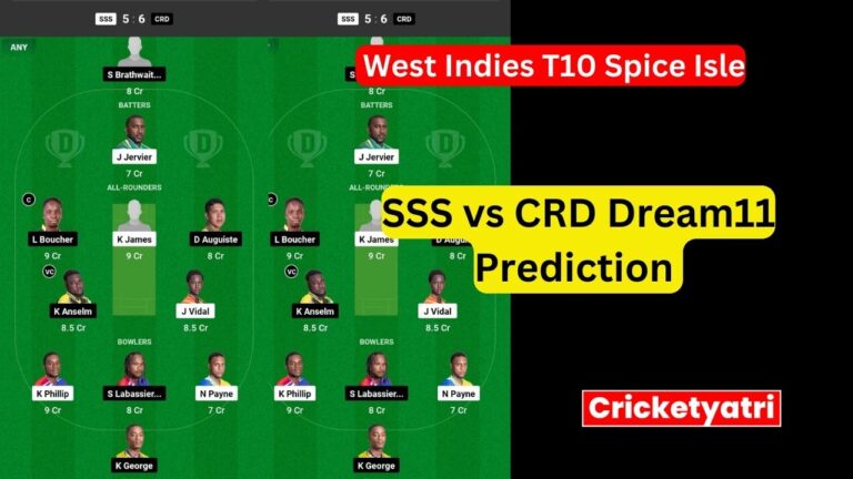 SSS vs CRD Dream11