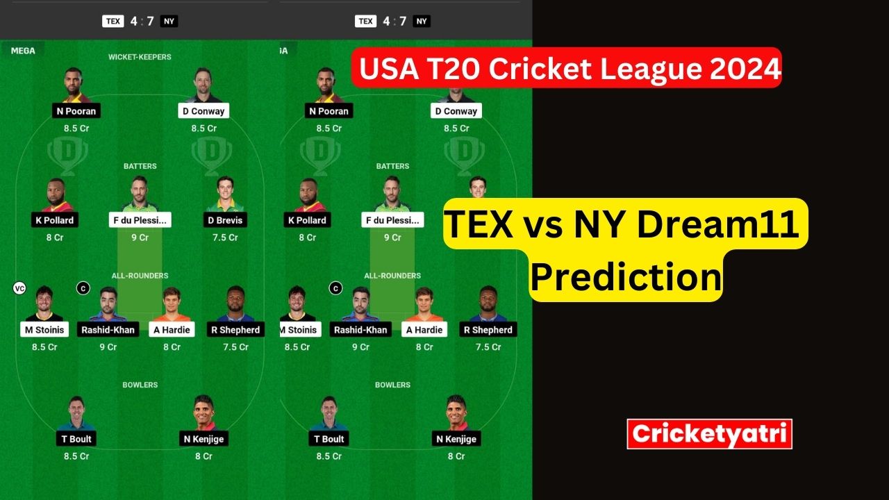 TEX vs NY Dream11