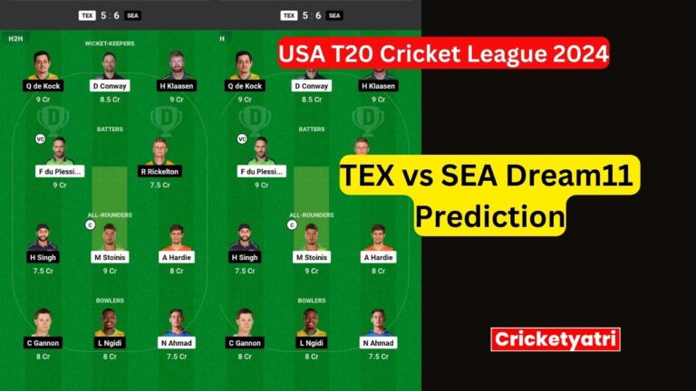 TEX vs SEA Dream11