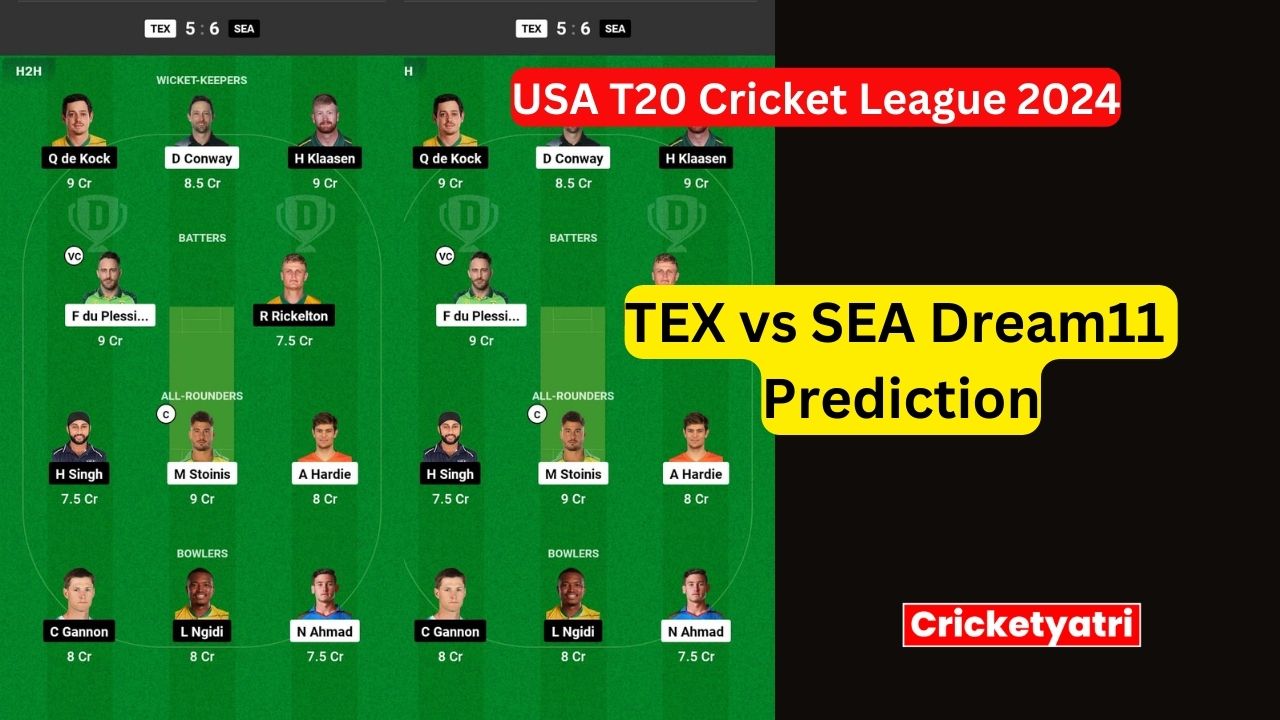 TEX vs SEA Dream11