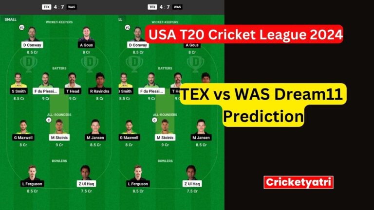 TEX vs WAS Dream11