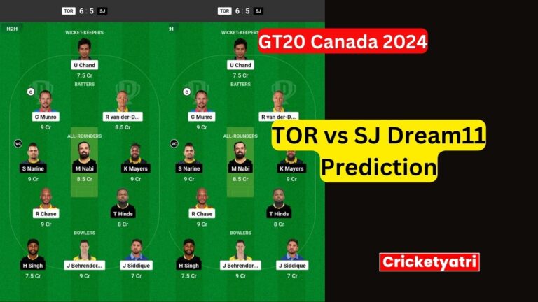 TOR vs SJ Dream11