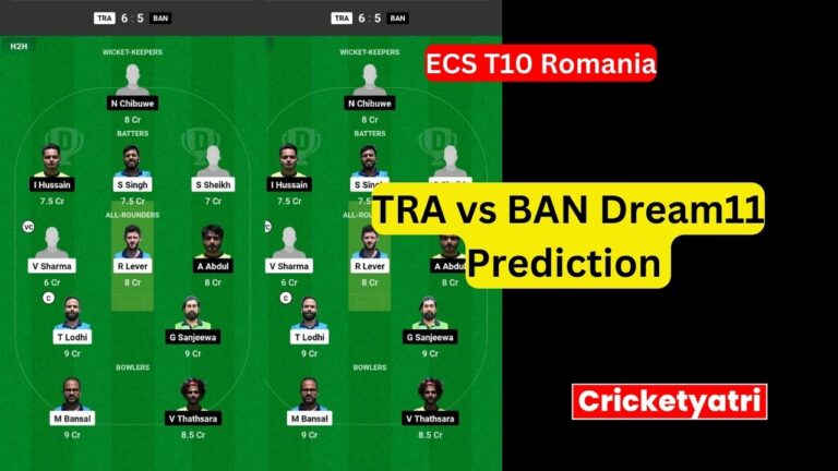 TRA vs BAN Dream11