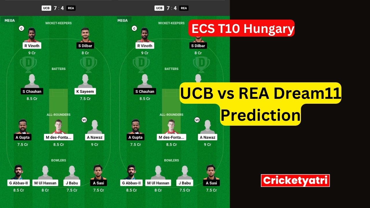 UCB vs REA Dream11