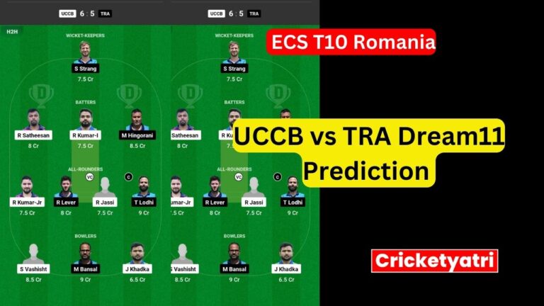 UCCB vs TRA Dream11