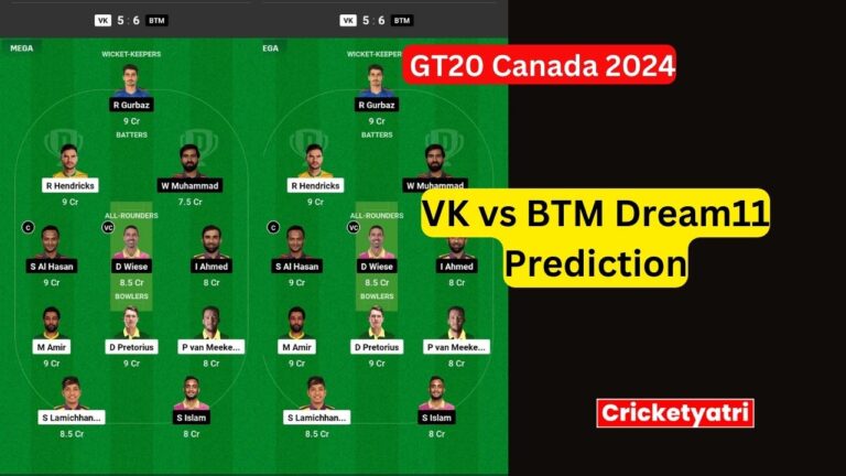 VK vs BTM Dream11