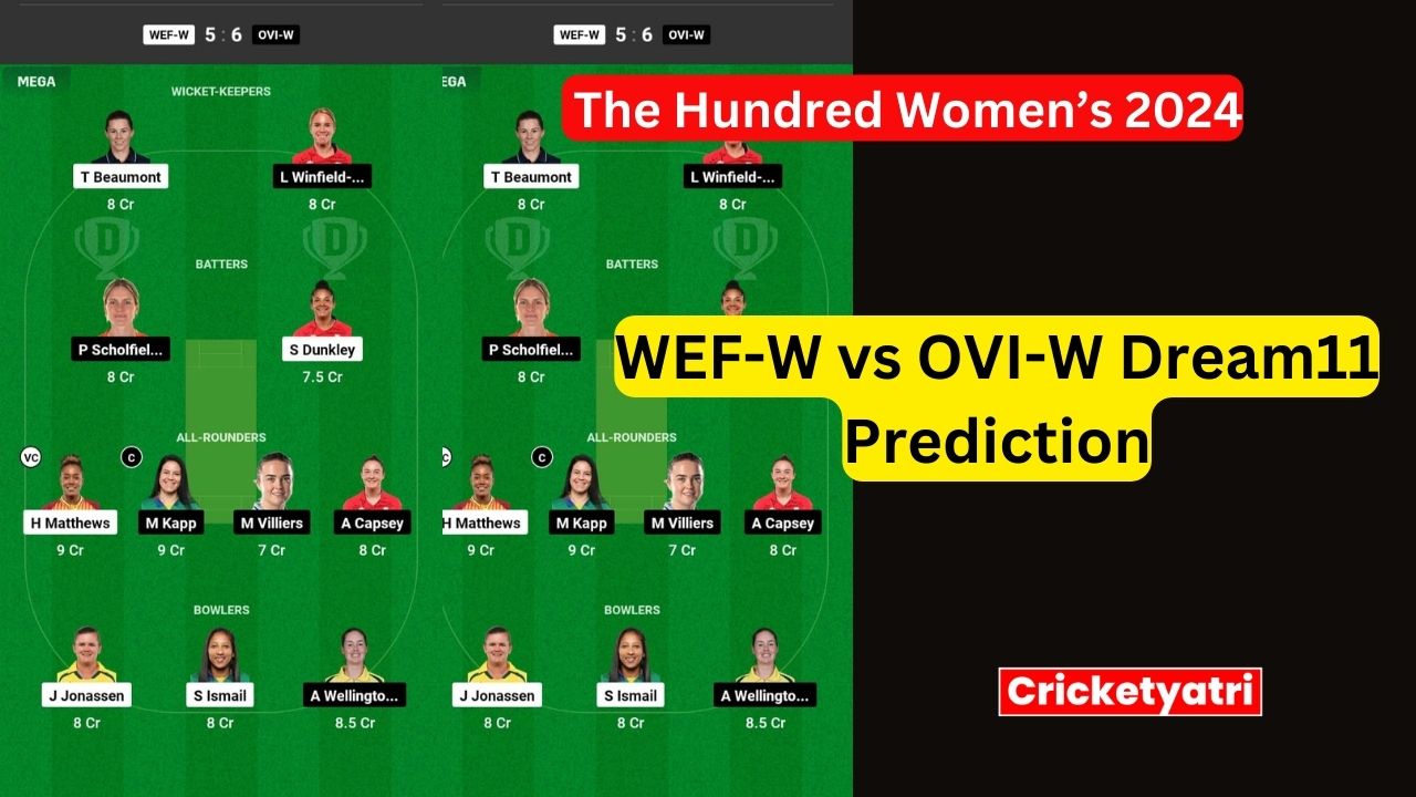 WEF-W vs OVI-W Dream11