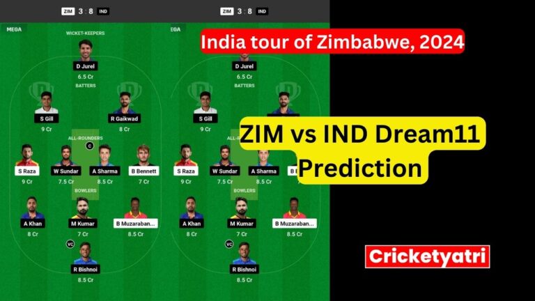 ZIM vs IND Dream11