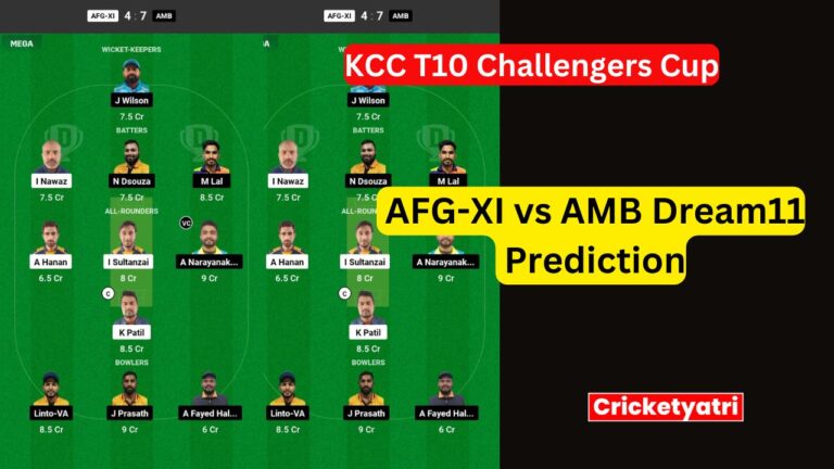 AFG-XI vs AMB Dream11