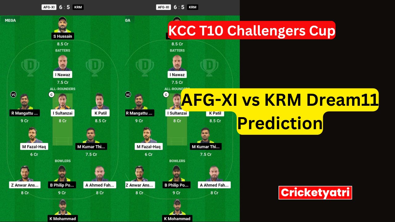 AFG-XI vs KRM Dream11