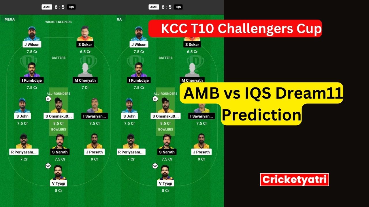 AMB vs IQS Dream11