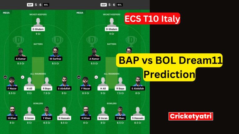 BAP vs BOL Dream11