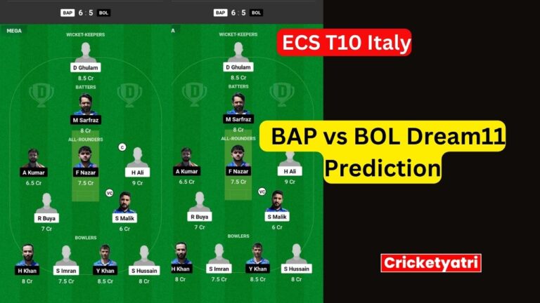 BAP vs BOL Dream11