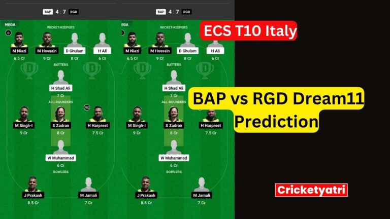 BAP vs RGD Dream11