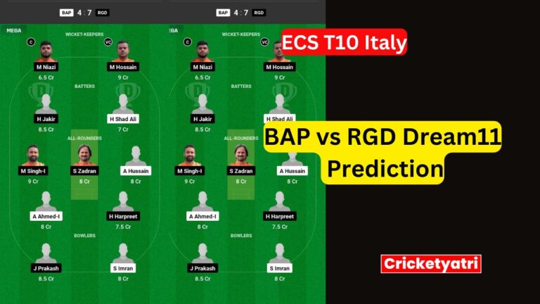 BAP vs RGD Dream11