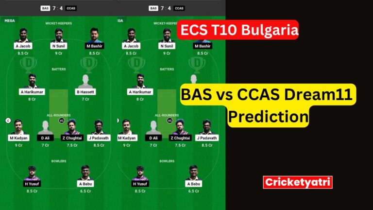 BAS vs CCAS Dream11