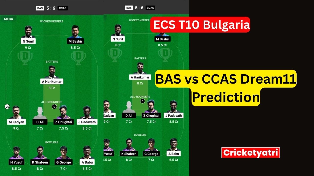 BAS vs CCAS Dream11