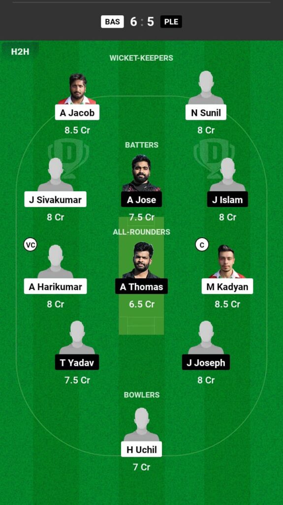 BAS vs PLE Dream11